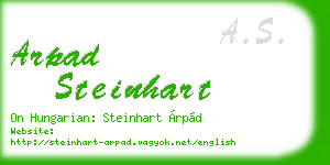 arpad steinhart business card